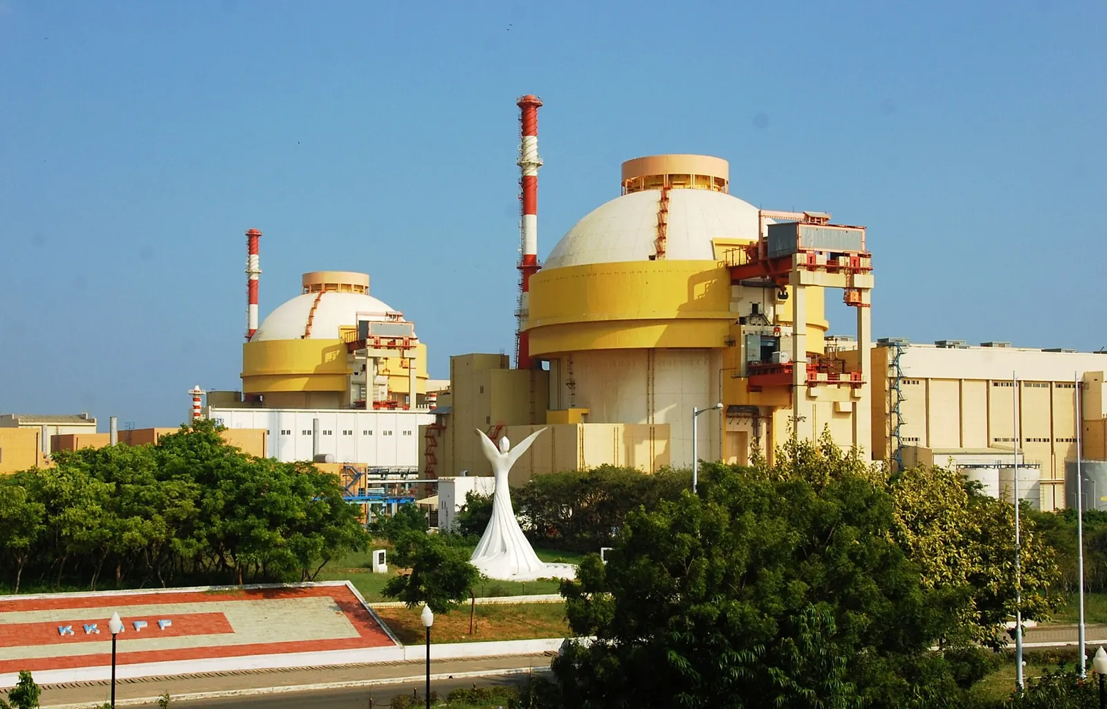 Units 1 and 2 of the Kudankulam nuclear power plant, Tamil Nadu, India