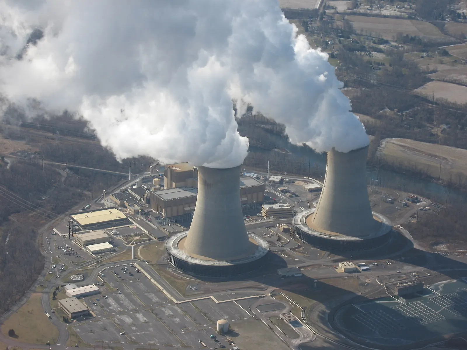 Aerial view of the Limerick Generating Station, Pennsylvania