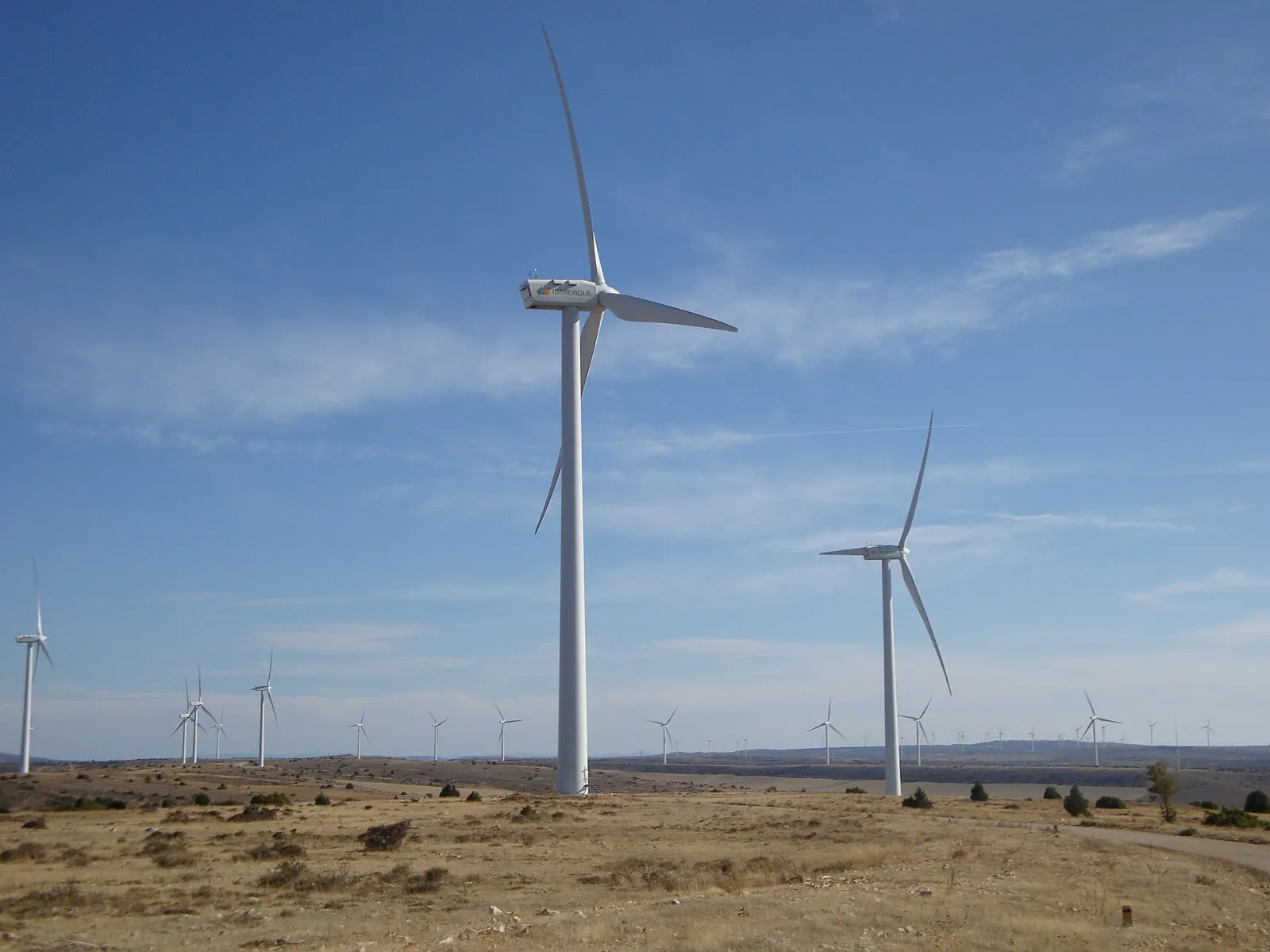 The Maranchón wind park in Castilla-La Mancha, Spain