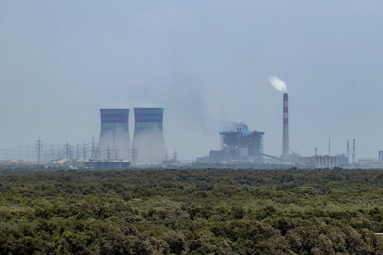 The Port Qasim coal power plant near Karachi, Pakistan