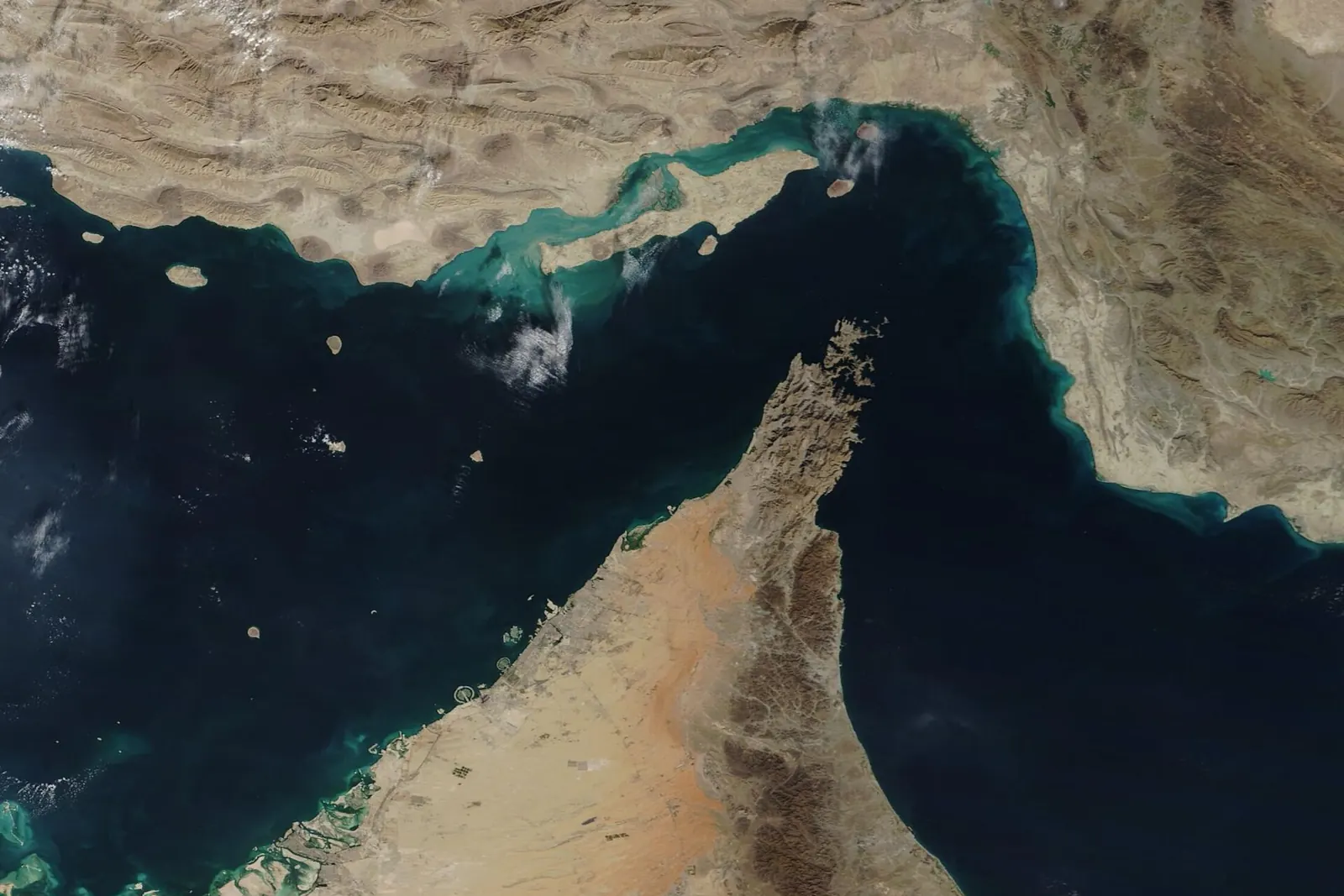 The Strait of Hormuz from the MODIS satellite instrument